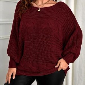 Burgundy sweater